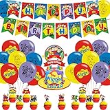 The Wiggles Party Decorations,Birthday Party Supplies For The Wiggles Party Supplies Includes Banner...