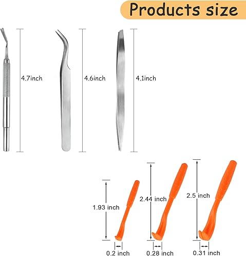 Miniatura 10 de Peines de perro para aseo, peine de ojo de perro de diente fino, peine removedor de manchas de lágrimas para perros pequeños, gatos, caniches