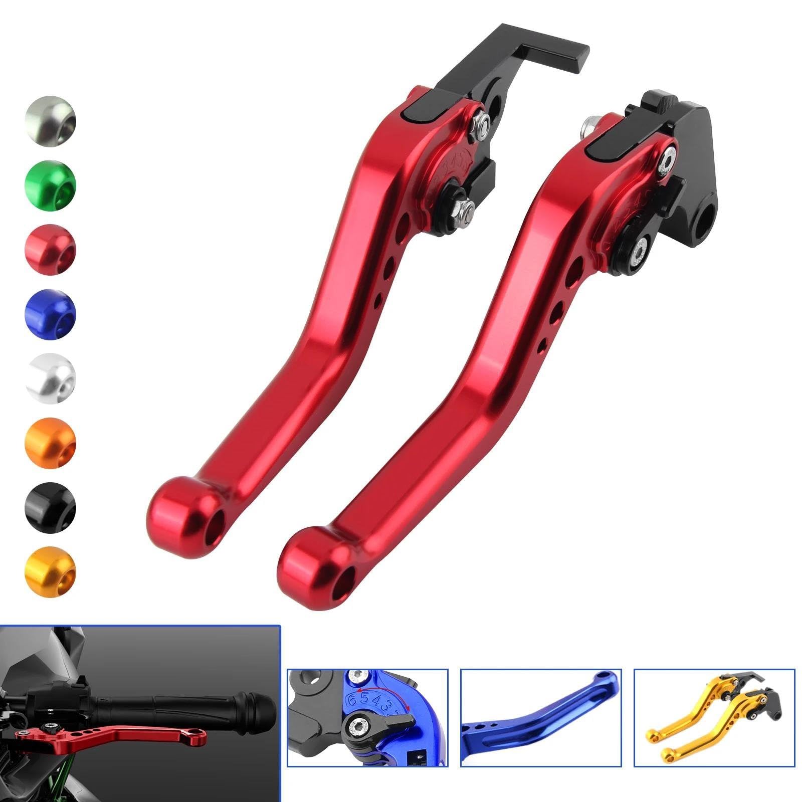 Kit Levier Embrayage Levier Frein Moto Pour S1000R Pour S 1000R Pour S 1000 R 2015 2016 2017 2018 2019 2020 Poignées Levier D'embrayage De Frein Courtes Moto(Silver)