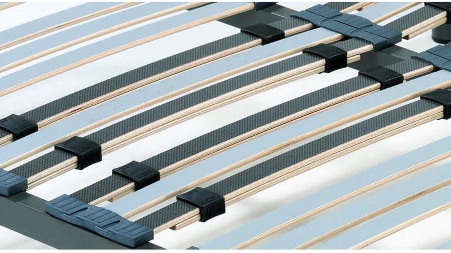 HOGAR24 ES - Somier Multiláminas con Reguladores Lumbares y Tacos Basculantes, 5 Patas Incluidas. Medida 135x190 cm