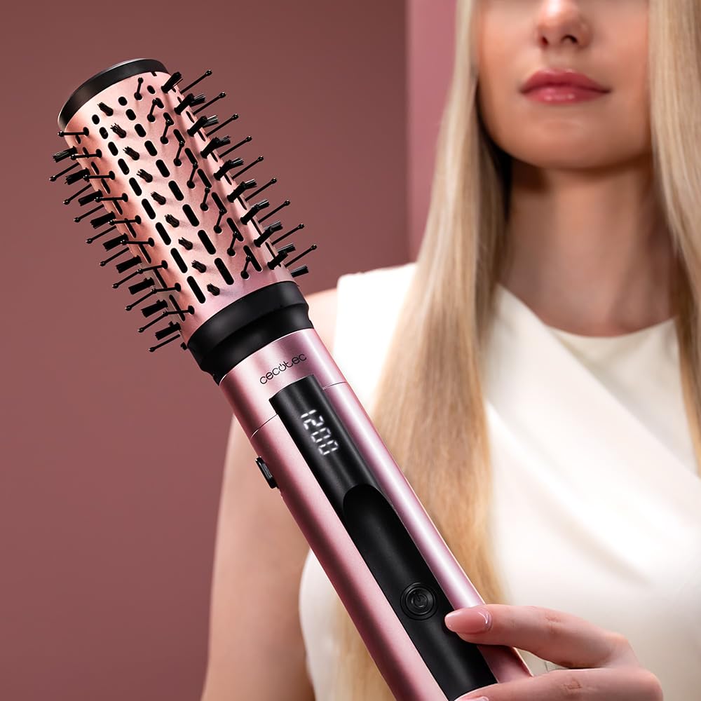 Cecotec 10 akcesoriów CeramicCare 10 AirBrush Air Brush. 1200W, suszarka, prostownica, lokówka, objętość, dyfuzor, ekran, funkcja jonowa, powłoka ceramiczna, kontrola temperatury