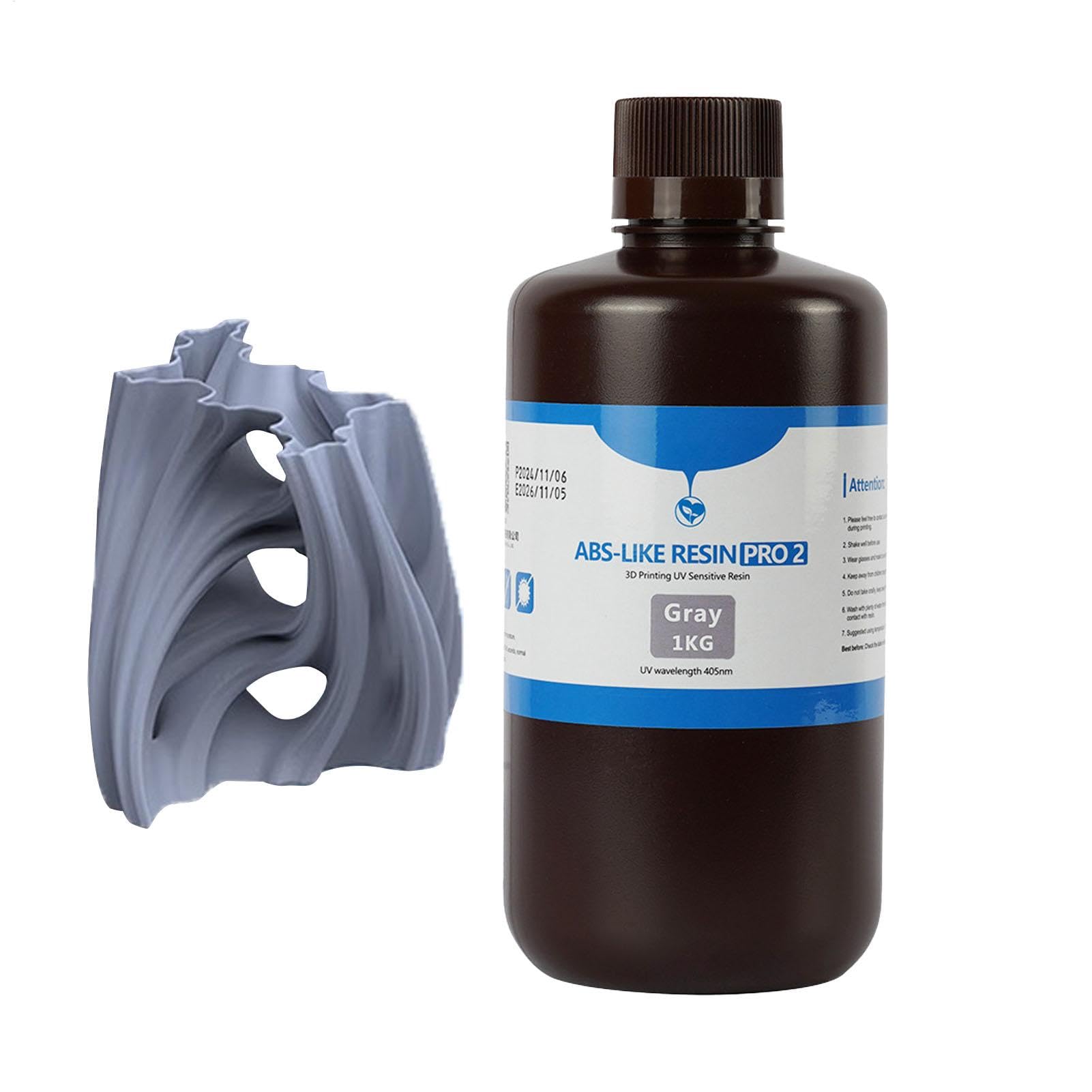 Resina de impresión 3D similar al ABS, resina de impresión 3D de 1000 g, resina de fotopolímero de curado UV, resina de impresora de bajo olor, líquido de impresión 3D para figuras de juego de mesa