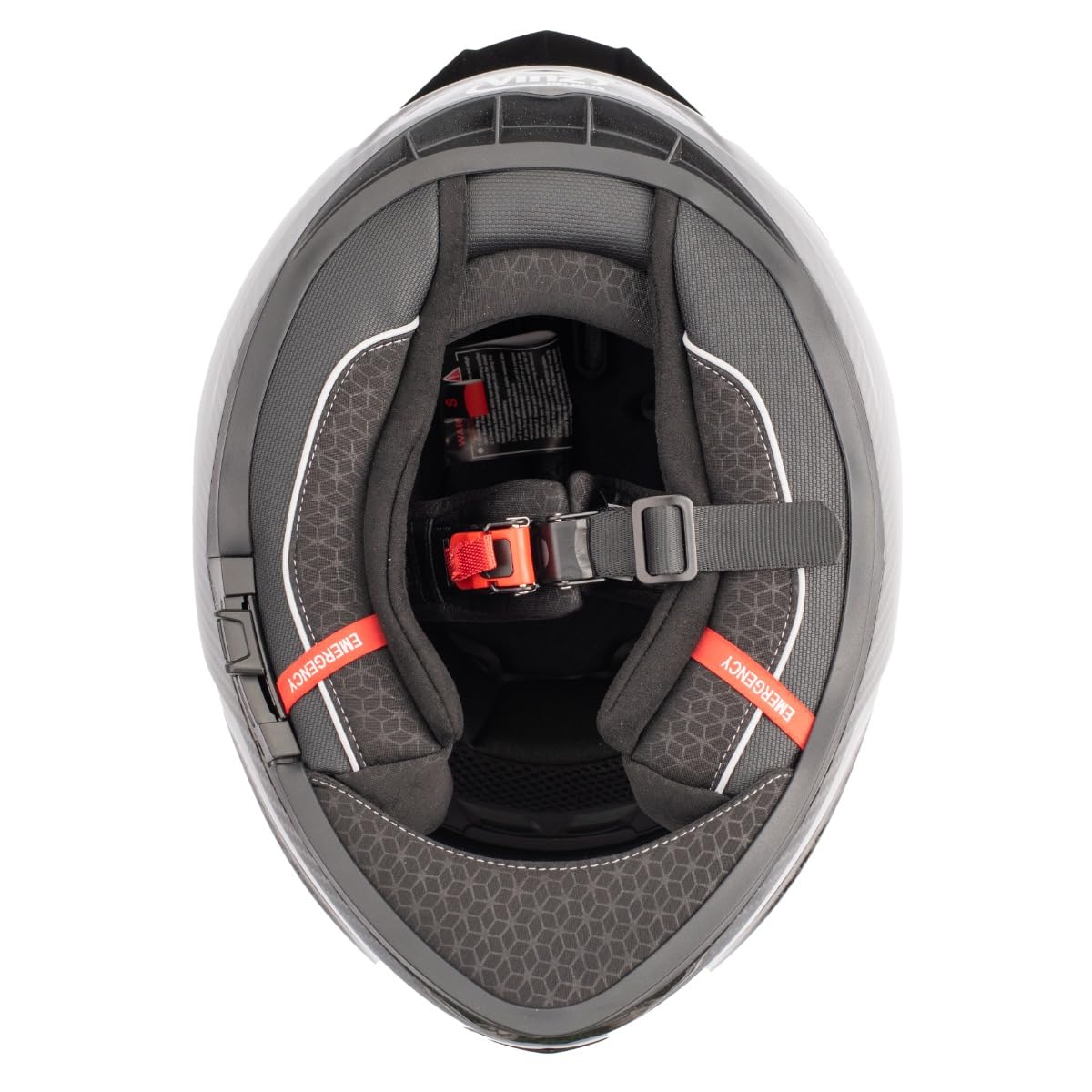 VINZ Dalton Carbon Integralhelm mit Sonnenblende | Motorradhelm / Vollvisierhelm ECE 22.06 | Full-Face Helm / Motorrad Helm für Damen & Herren | In Gr. XS - XXL