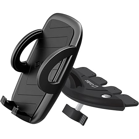 CD Slot Phone Mount, CD Slot Car Phone Holder Cradle, Universal Adjustable Fit Compatible for All Smartphone and Motorola Moto, Verizon, Tmobile AT&T Phones by Cellet