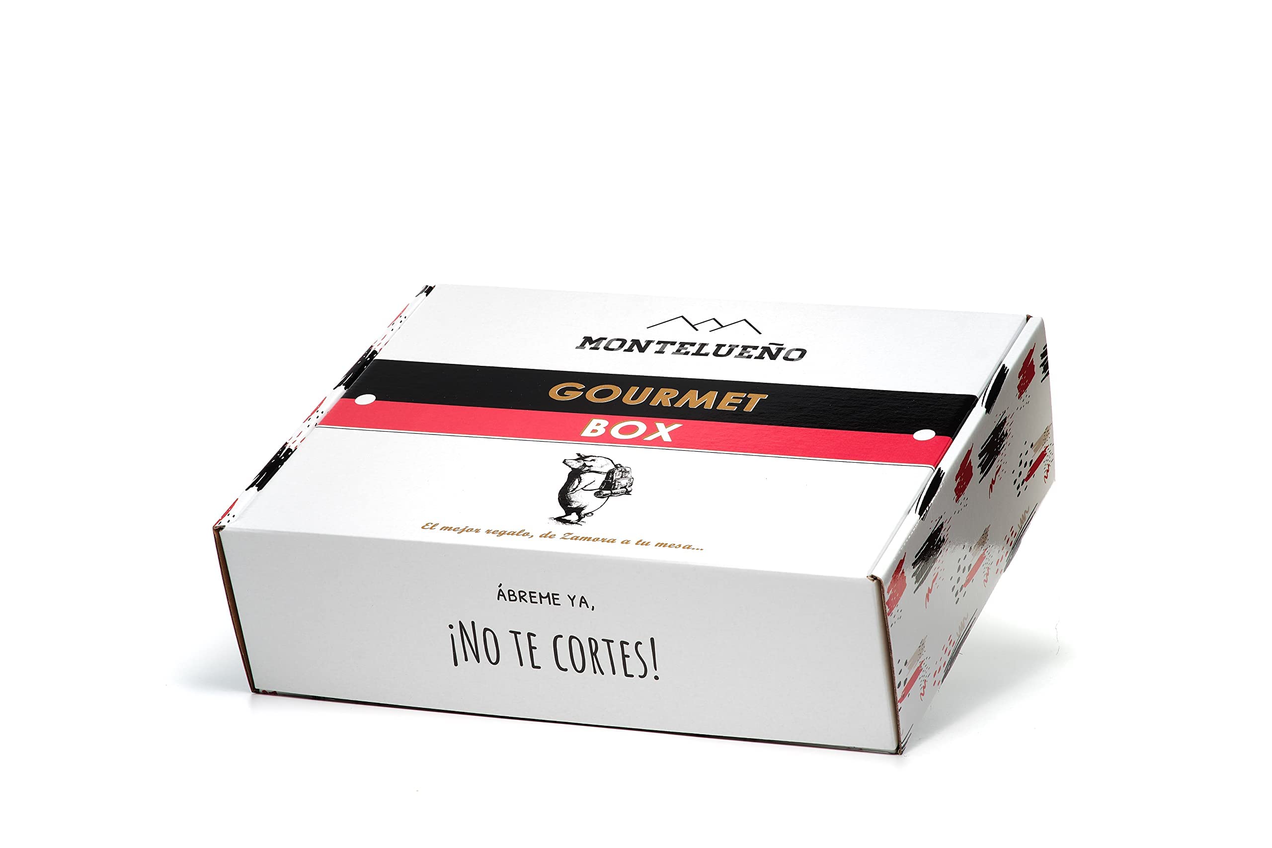 MONTELUEÑO | Cesta Gourmet - Surtido de embutidos naturales con Salchichón, Chorizo, Lomo, Queso, Aceite de Oliva Virgen Extra, Picos. Ideal para picoteo, regalo, cesta navidad (Gourmet) - 3