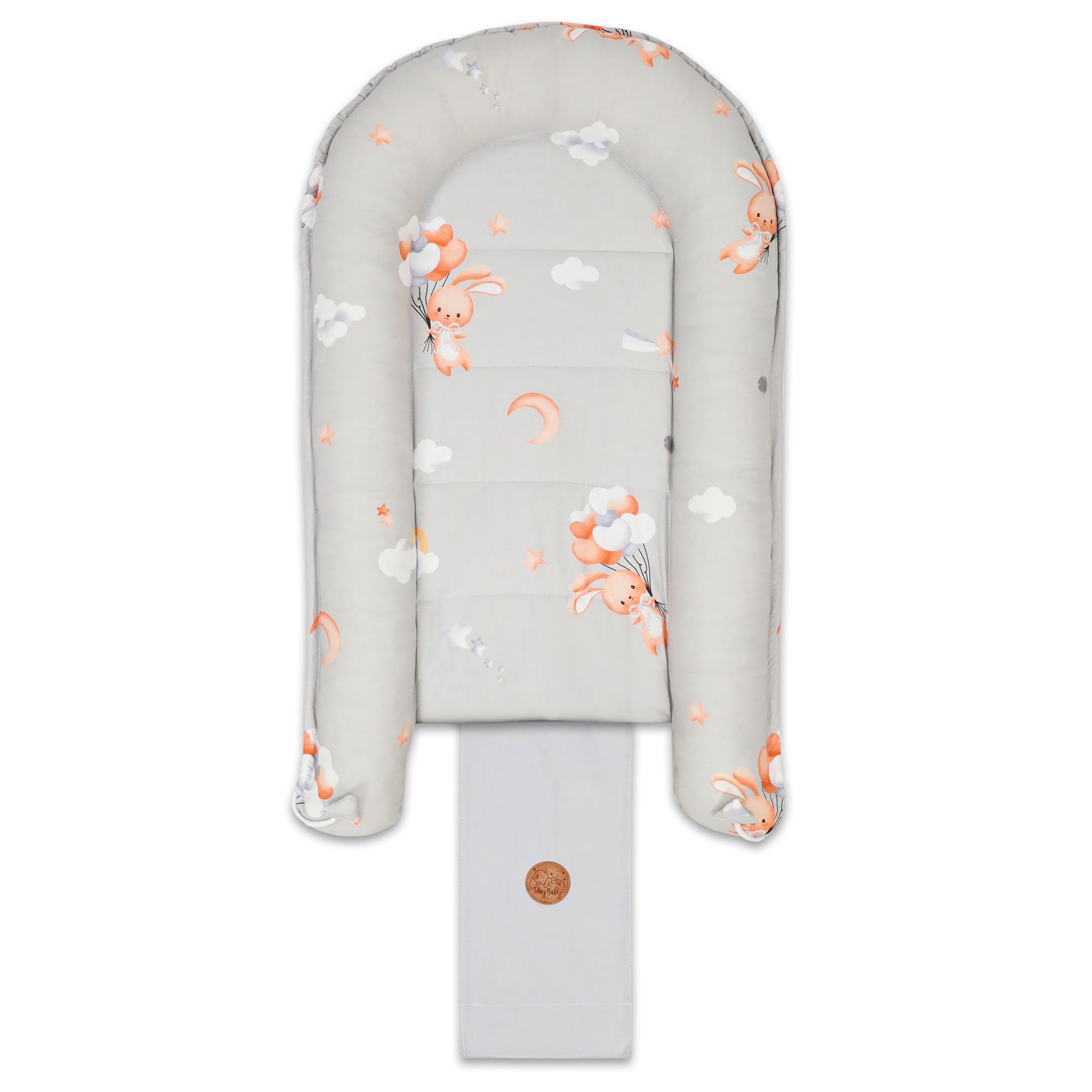 Riduttore lettino neonato - 90x50 cm baby nest trasportabile per neonati nido culla pod cocoonababy babynest antisoffoco Coniglio