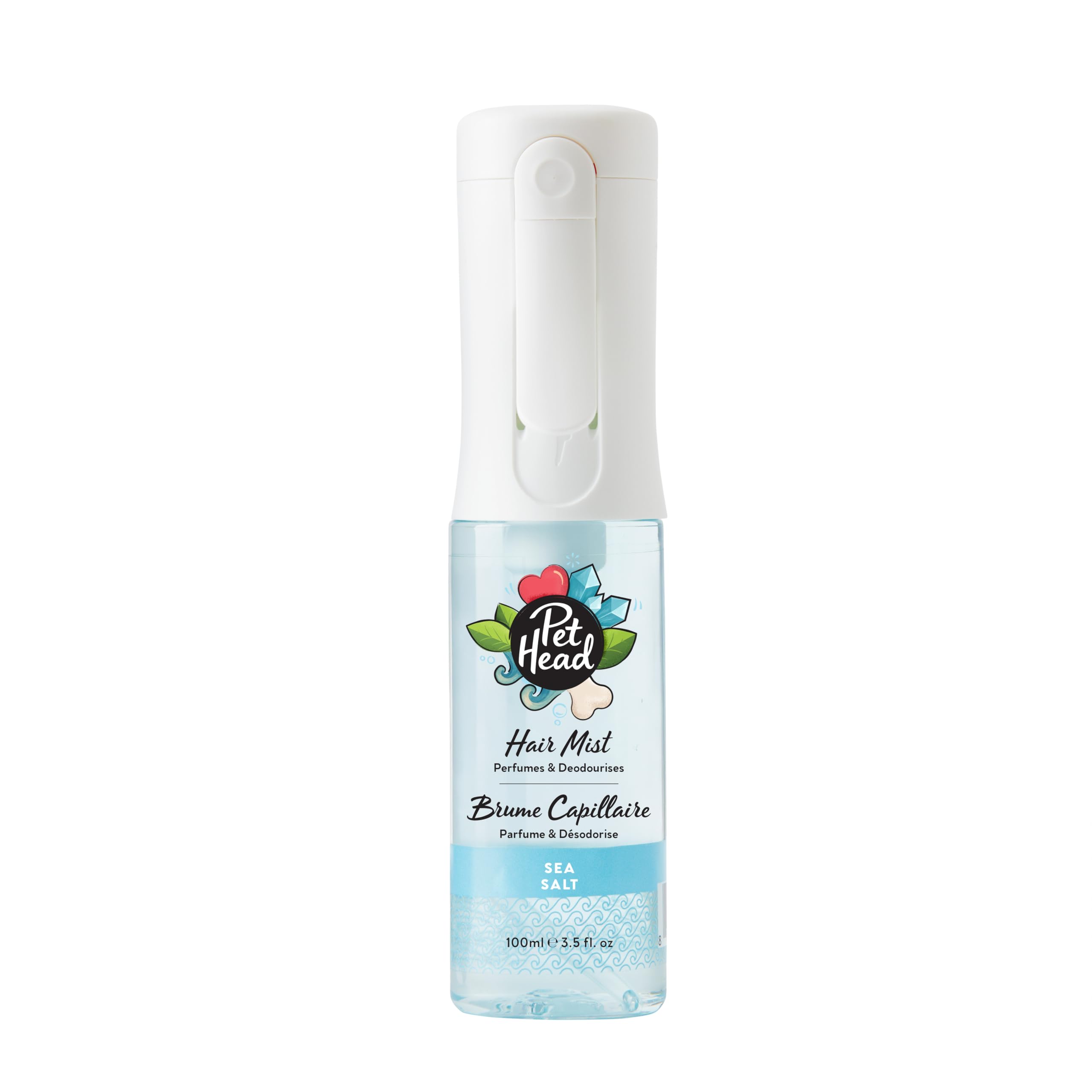 Pet Head Dog Hair Mist | Sea Salt Fragrance | Perfumes and Deodorises | Long-Lasting & Alcohol-Free Formula | Dog Deodorant Spray for Smelly Dogs | 100 ml