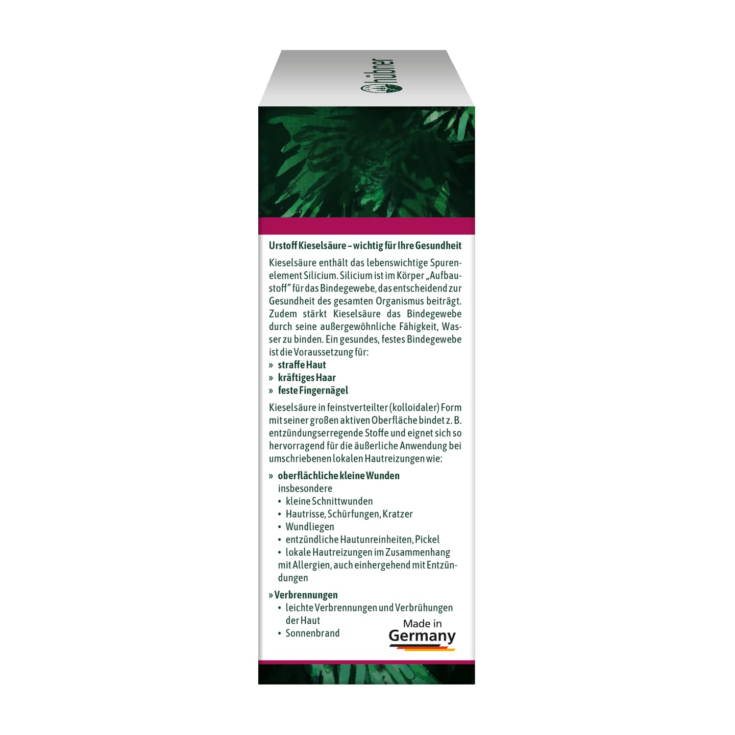 Hübner® Unghie per capelli + tessuto connettivo – Silicea Balsamo 200 ml | Gel di silicio naturale | Rassodante e cura
