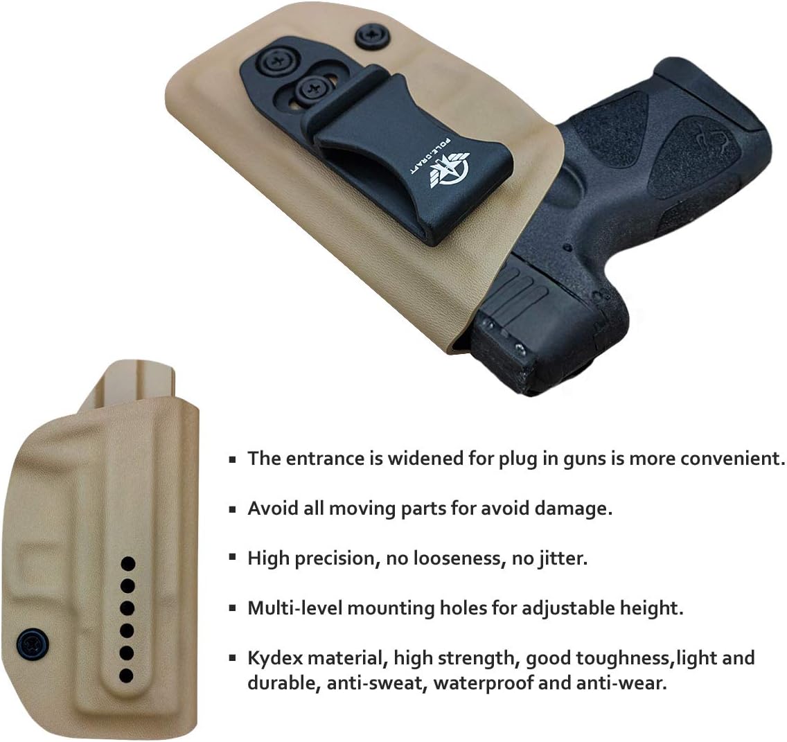 Taurus G2C Holster, Kydex IWB Holster for G2C Taurus & Millennium PT111 G2 / PT140 - Taurus PT111 G2C 9mm Pistol Case