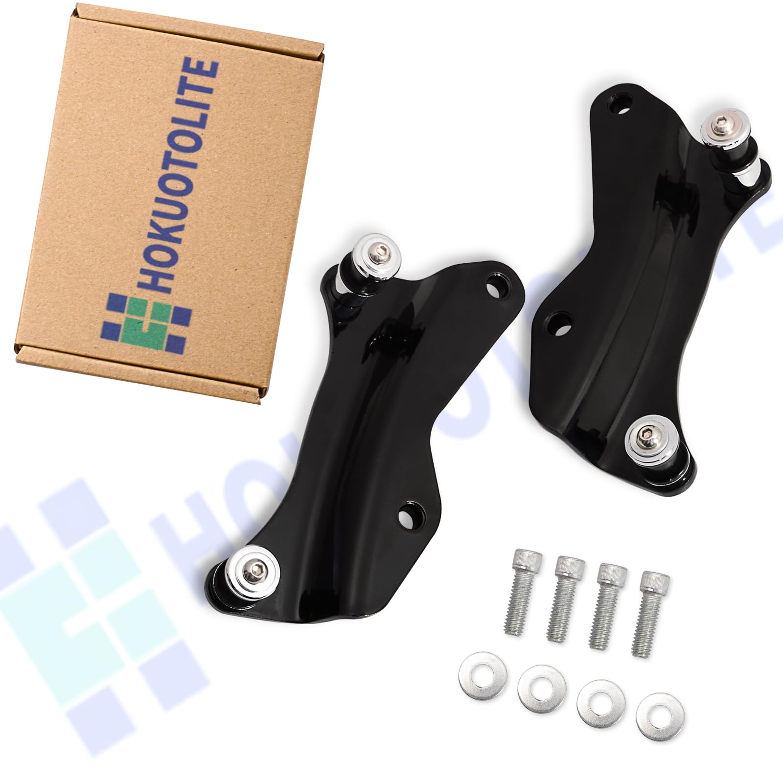 4 Punti Docking Hardware Kit per Harley Touring 2014-2026 CVO Street Glide Road Glide Road King Electra Glide Revival, Nero