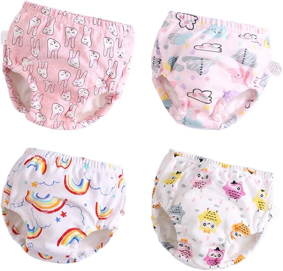 U0U Toddler Potty Training Pants 4 Pack 