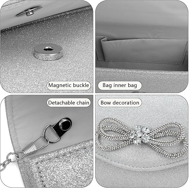 Sac de soirée haut de gamme Gets pochette formelle strass - 4