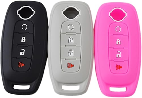 Funda protectora para llavero inteligente de goma de silicona para Nissan Rogue Pathfinder X-trail 2023 2024 285E3-7LA6A