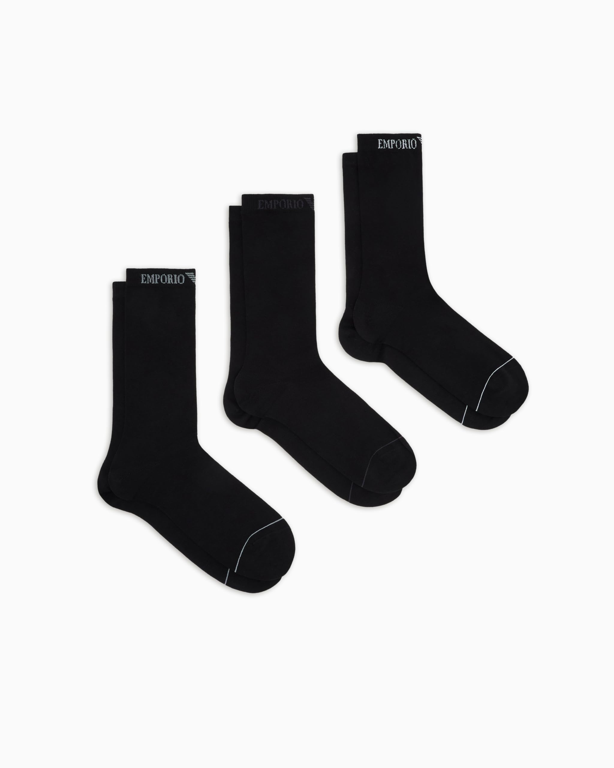 Emporio Armani Men's Black Crew Socks in Size 6 - 12 Months, Sports Direct