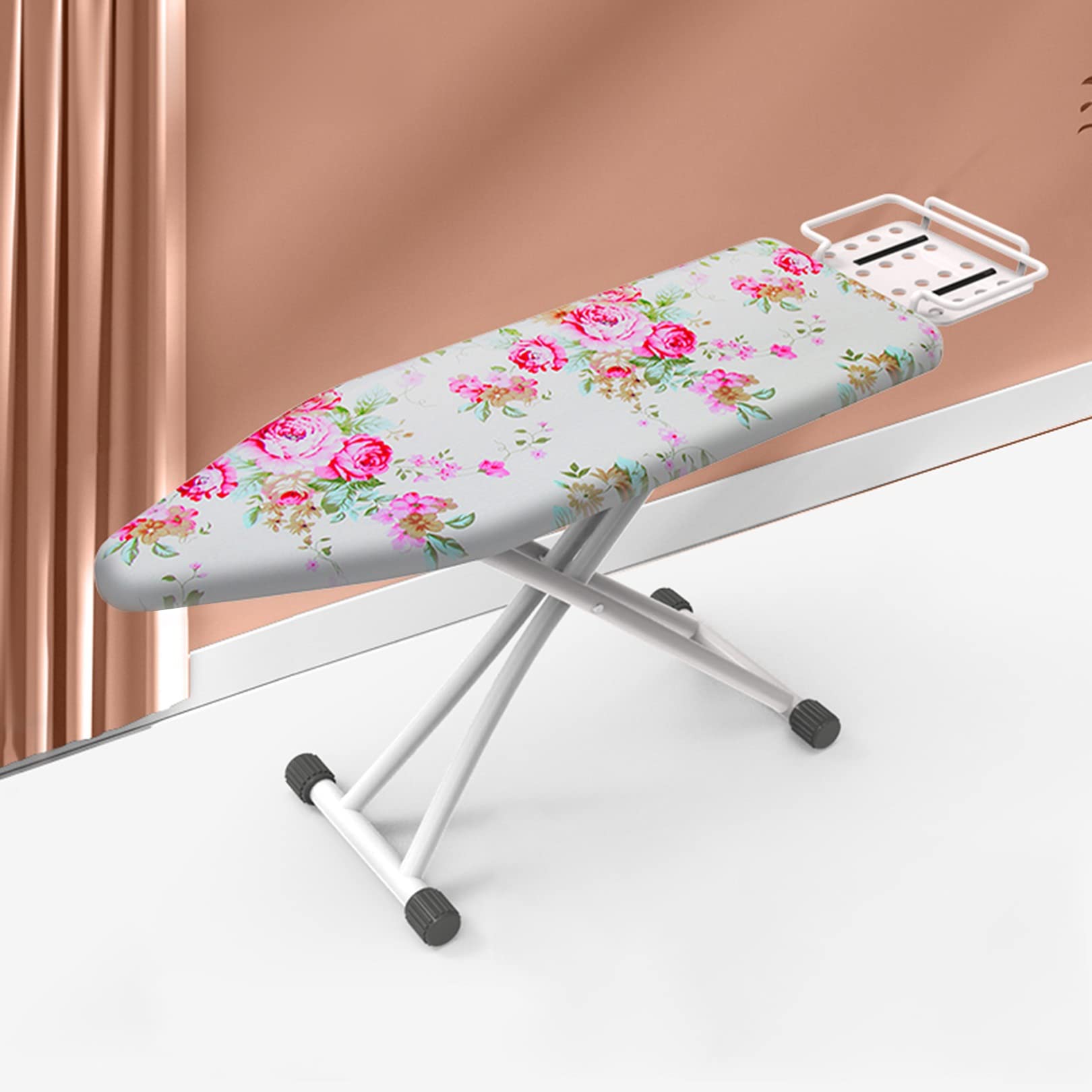 Tabla De Planchar, superficie de planchado extra grande ,Soporte Para Centros De Planchado,6 altura regulable,Patas Extragruesas con Patas Antideslizantes，ideal para espacios reducidos ( Color : B )