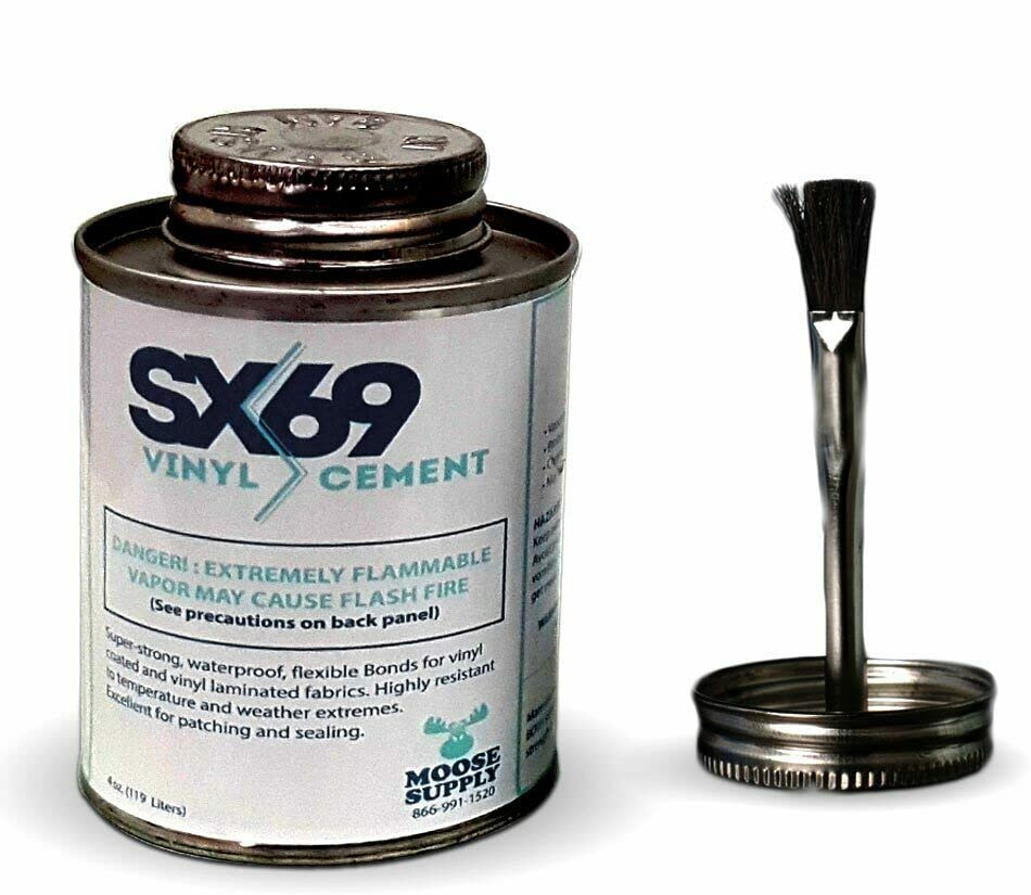 Kit de reparación SX-69 para vinilos, adhesivo y parche resistente miniatura 4