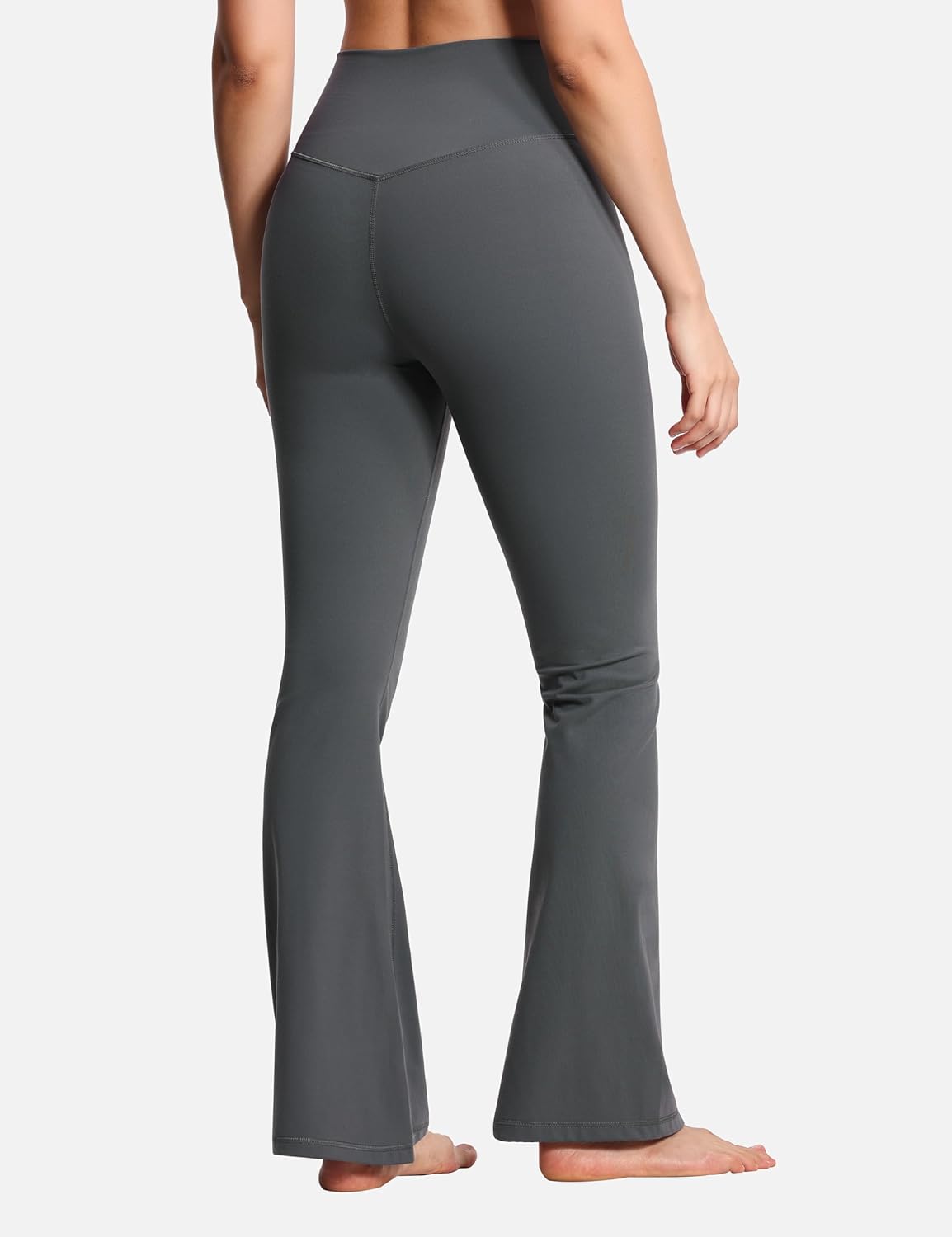 THE GYM PEOPLE Women's Crossover High Waist Flare Workout Leggings Bootcut Bell Bottom Yoga Pants with Tummy Control - Image 6