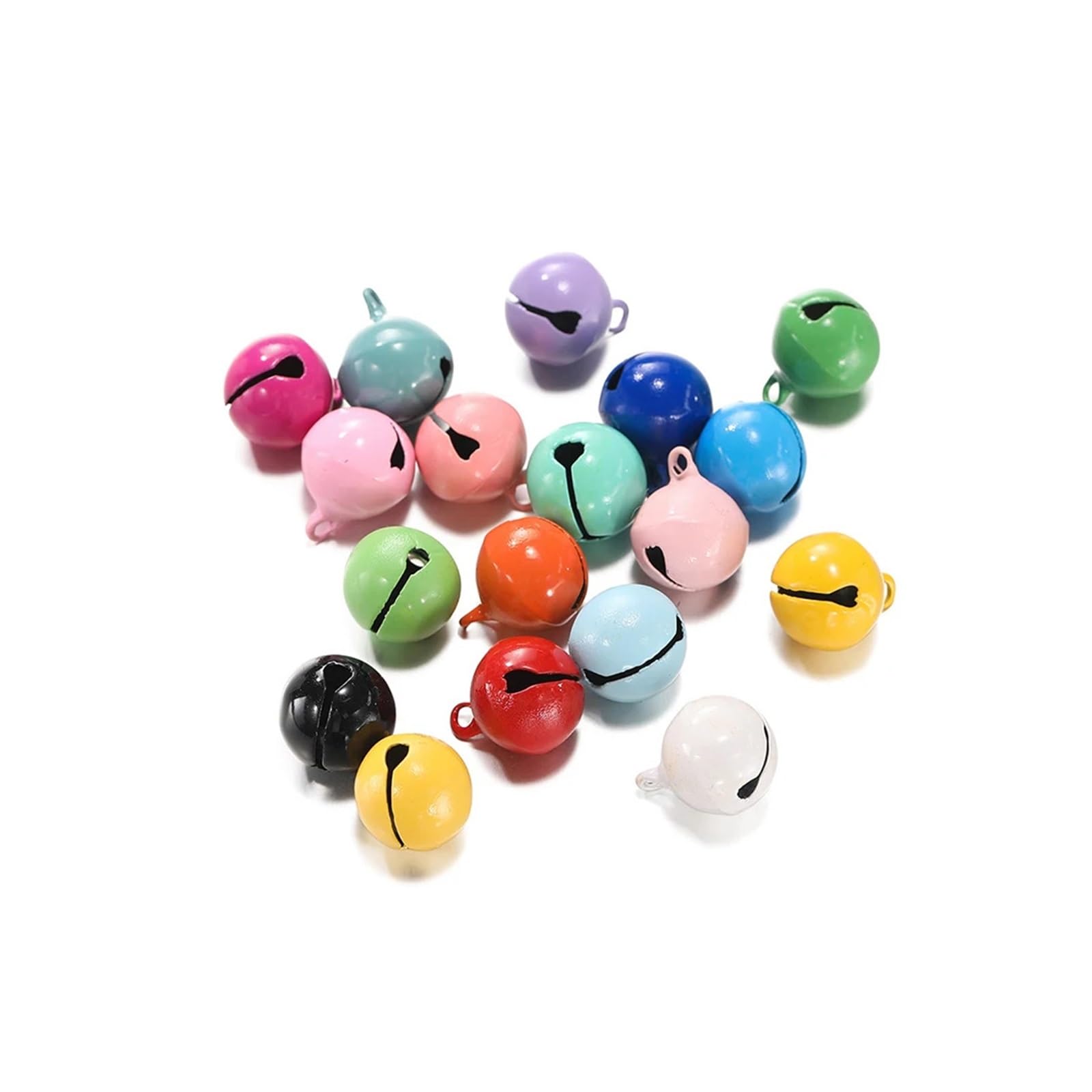 Christmas Bells 50pcs Christmas Jingle Bells 14mm Small Bell For DIY Chain Keychains for Christmas Decor