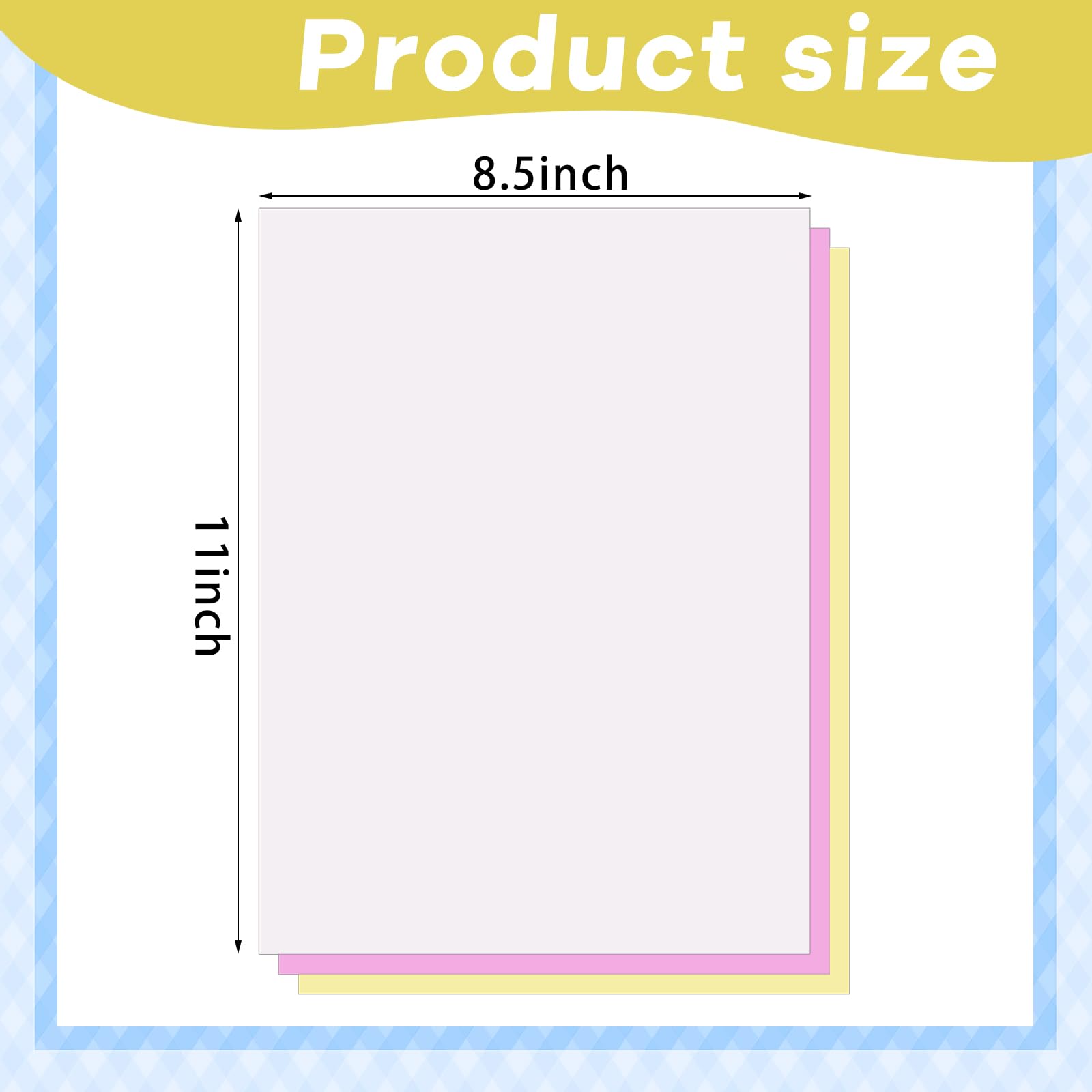 Qeeenar 4000 Sheets /1340 Sets 81/2 x 11 Inch Carbon Copy Paper 3 Part Carbon Paper Sheets NCR