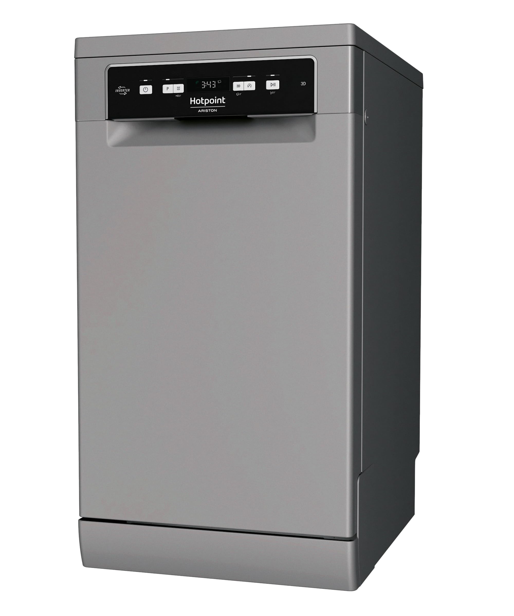 Hotpoint Ariston HA3FC10BS7A0S Lavastoviglie Libera Installazione, Larghezza: 45cm, Profondità 59cm, Altezza 85cm, Lavastoviglie Esterna Con Capacità 10 coperti, Classe Energetica C