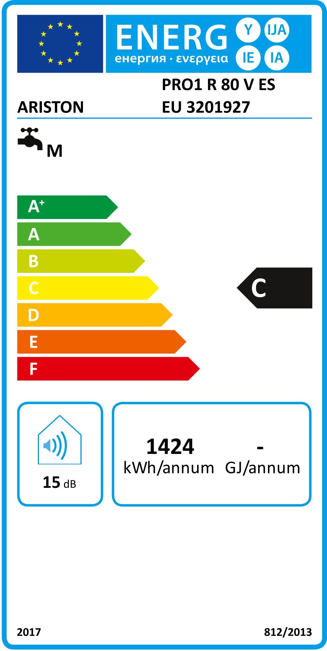 Ariston Termo ELECTRICO PRO1 R 80 V ES EU