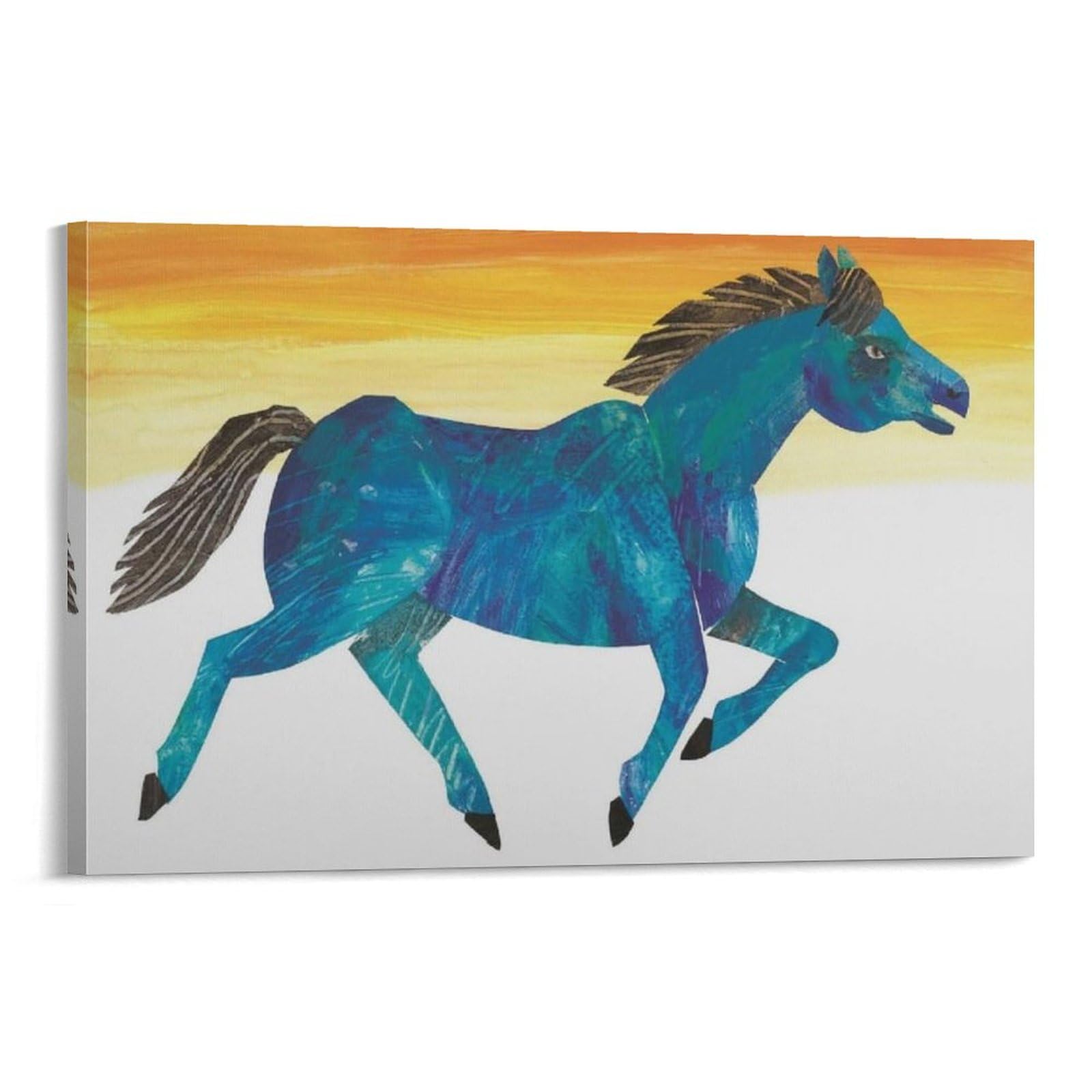 Eric Carle エリック・カールのポスター 青い馬 切り抜きヘッダー 児童