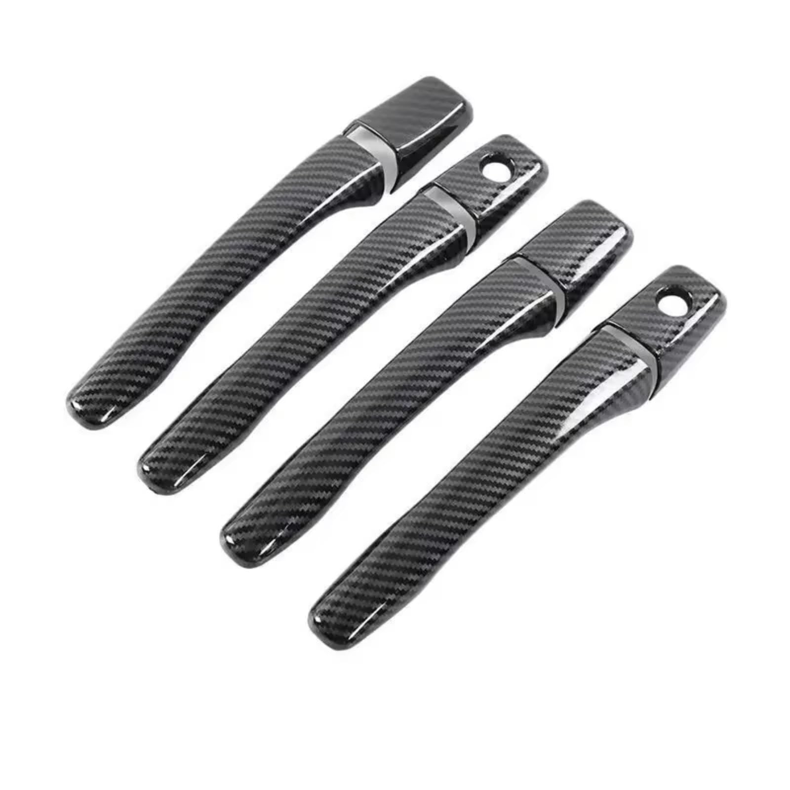 Qdzvalumv One Color Car Door Handles Cover Shell Compatible With Mitsubishi For Lancer For Evo 2002-2007 Car Exterior Door Handle Moulding Cover Trim Decor Set