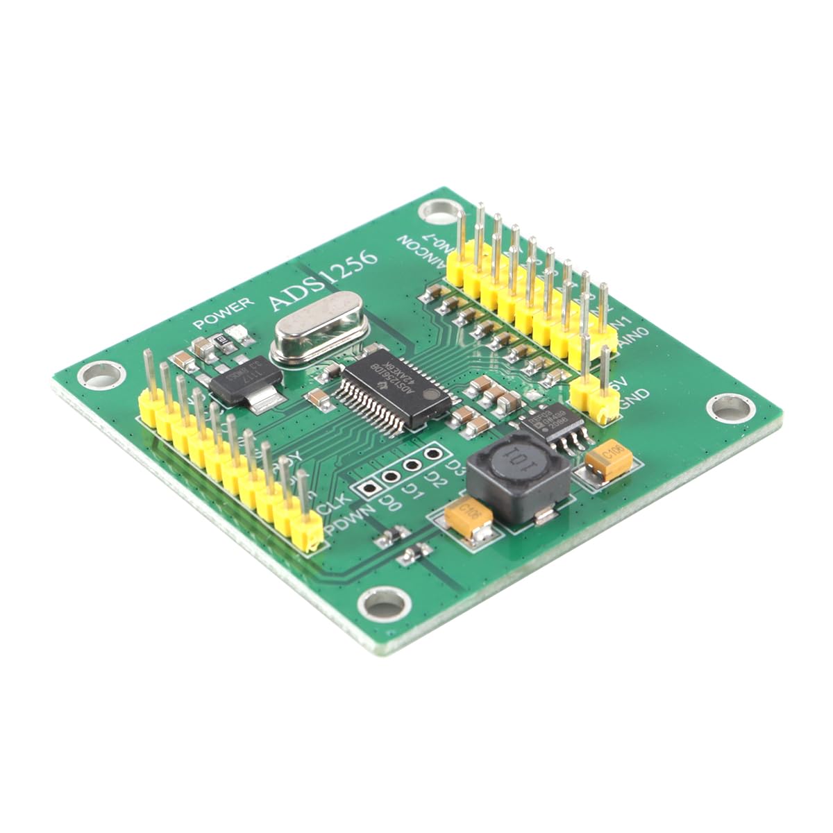 Ausi Modulo ADC a 8 canali e 24 bit ADS1256, scheda di acquisizione analogico-digitale ad alta precisione con campionamento a 30 ksps, interfaccia SPI