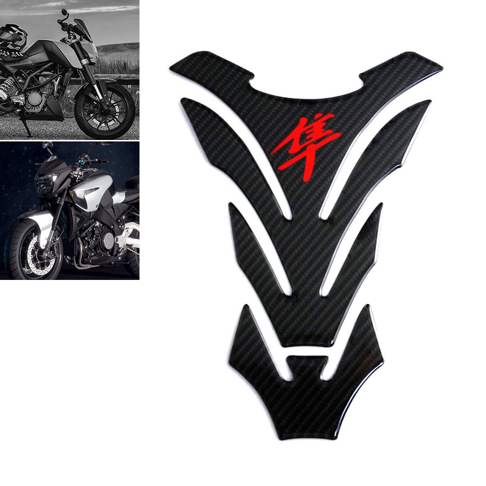 Buy Universal Real Carbon Fiber Motorcycle Tank Pad Oil Fuel Tank Pad