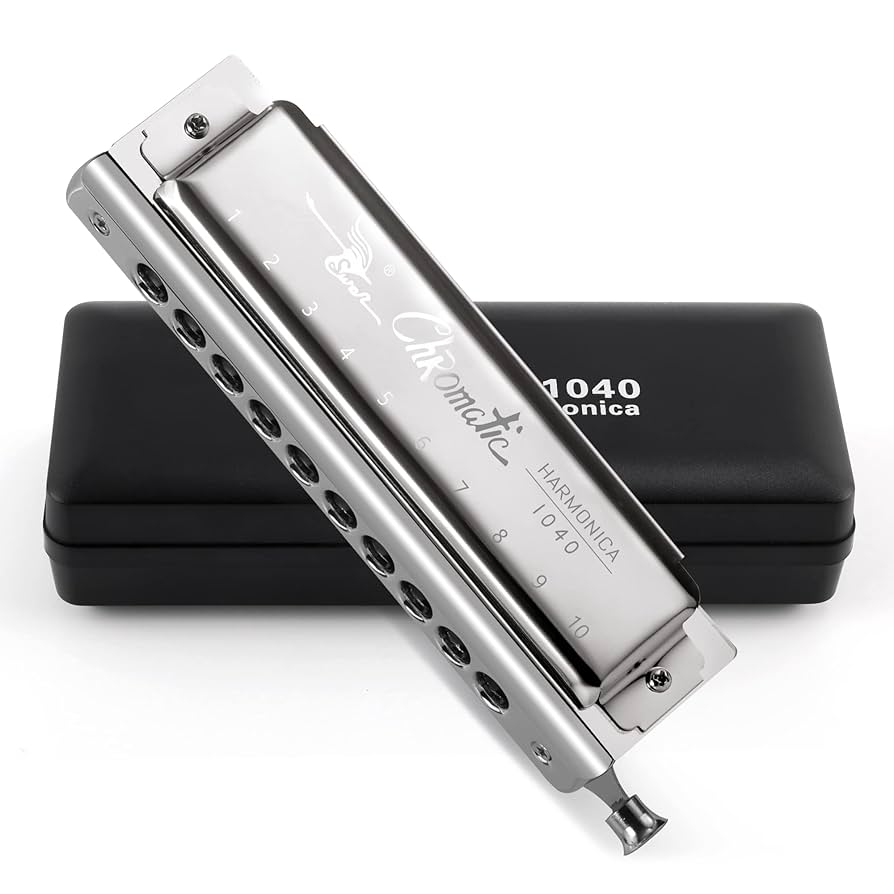 Amazon.com: SWAN Chromatic Harmonica 10 Holes Deluxe