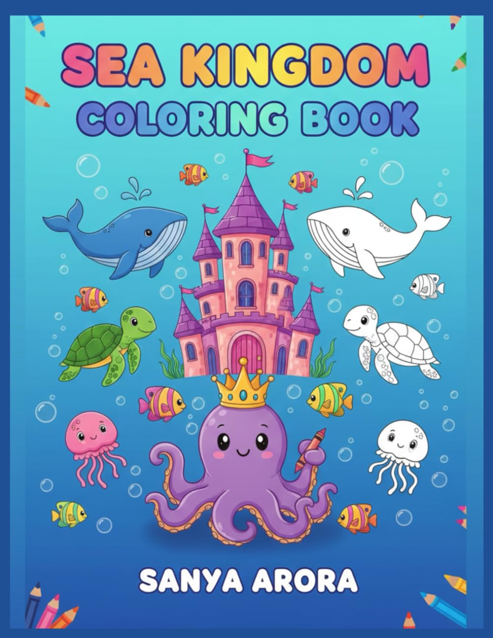 Sea Kingdom Coloring Book: Fun & Simple Ocean Coloring Adventures for Little Hands (Ages 3–6)