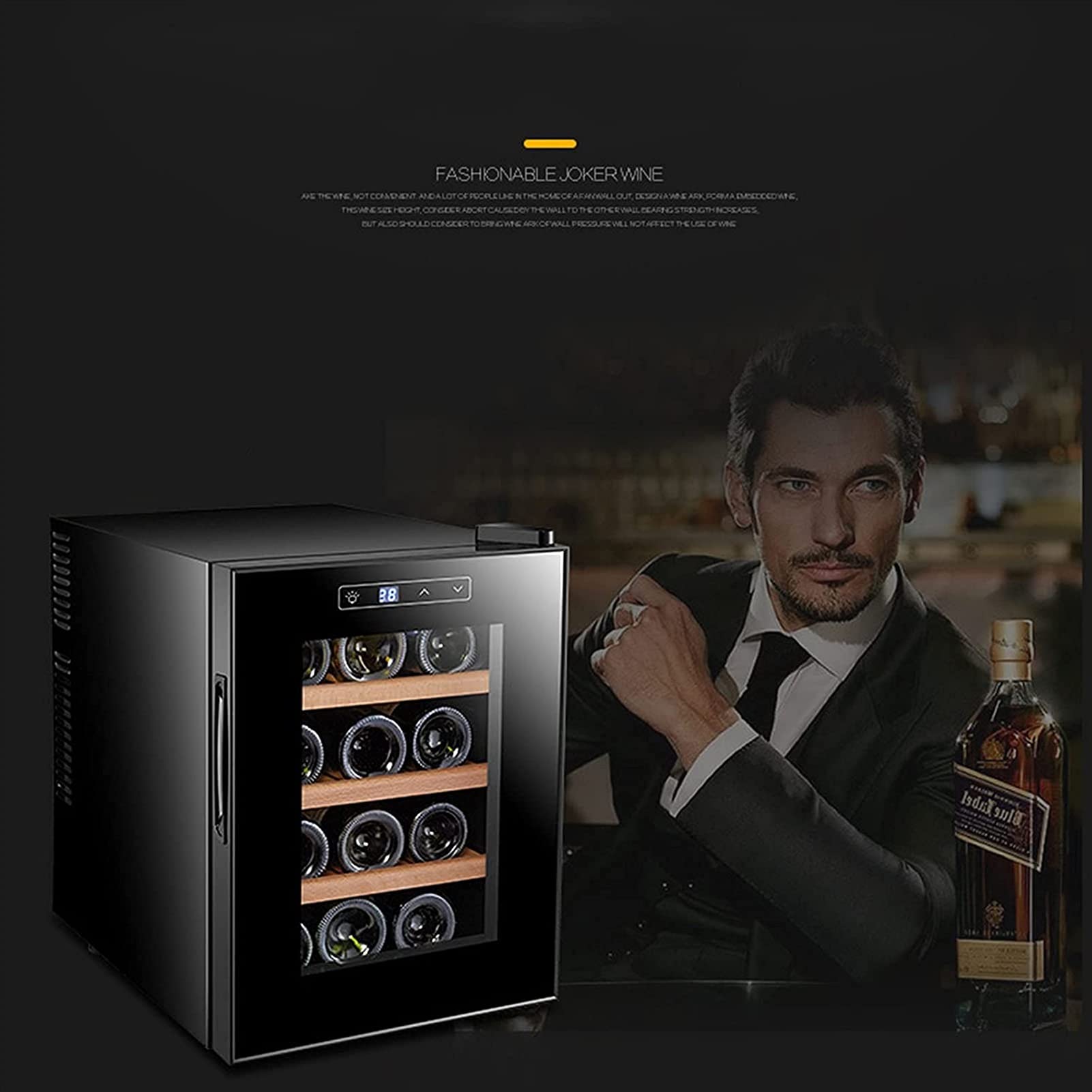 LJLZXPBUS 10 Bottle Compressor Wine Cooler Refrigerator | Large Wine Cellar | 41f-64f Digital Temperature Control Wine Fridge for Red, White, Champagne or g Wine on Fridge.com