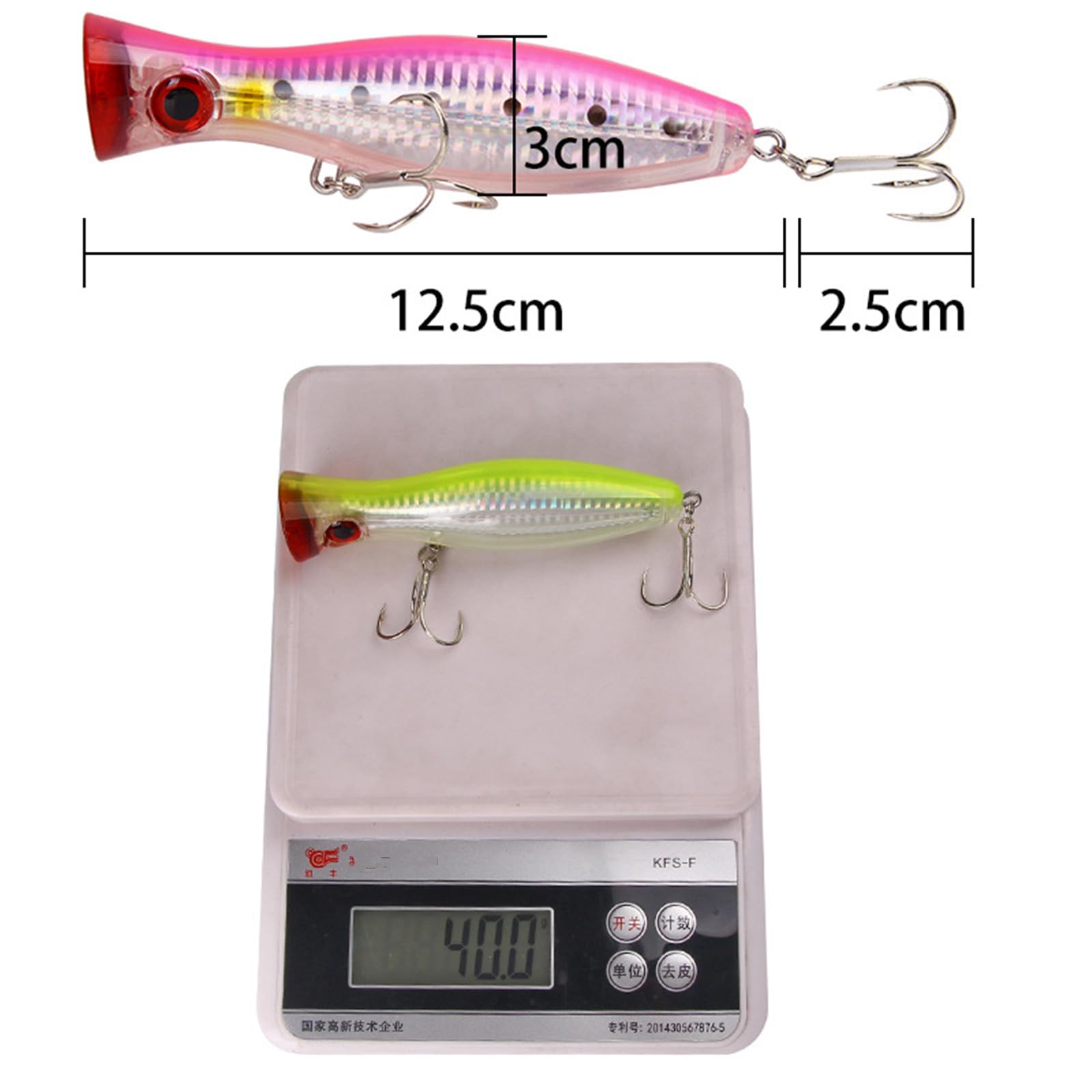 2PCS 40.3g Sedibrios de Pesca, Sedibrios flotantes de Pesca de Alta Agua Sedibrios de Pesca de Aguas saladas Sedibrios Duros Artificiales Sedibrios de Pesca de atún bajo
