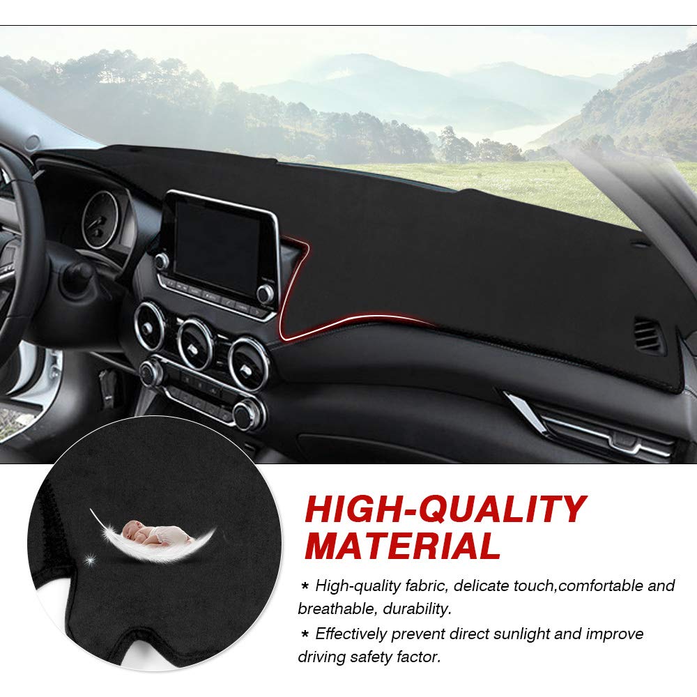 Autorder Cubierta de salpicadero para Nissan Sentra 2020-2021, Antideslizante, Protector de salpicadero, sin deslumbramiento