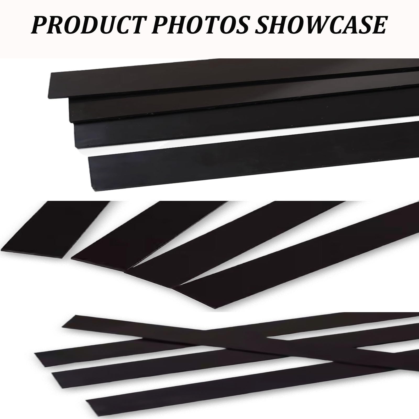 Striscia Piatta in Nylon Nero 1M di Lunghezza, Spessore 15Mm, Barra di Plastica Solida Larga 15-60Mm per Uso Industriale, Lavorazione, Taglio E Parti Meccaniche,60mm