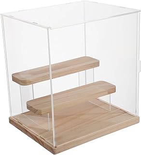 TOYANDONA 1 Conjunto De Caixa De Armazenamento De Figuras Suporte De Mesa Expositor De Figuras De Ação Acessórios Vitrine Transparente Caixa De Exibição De Acrílico Vitrine De Vidro