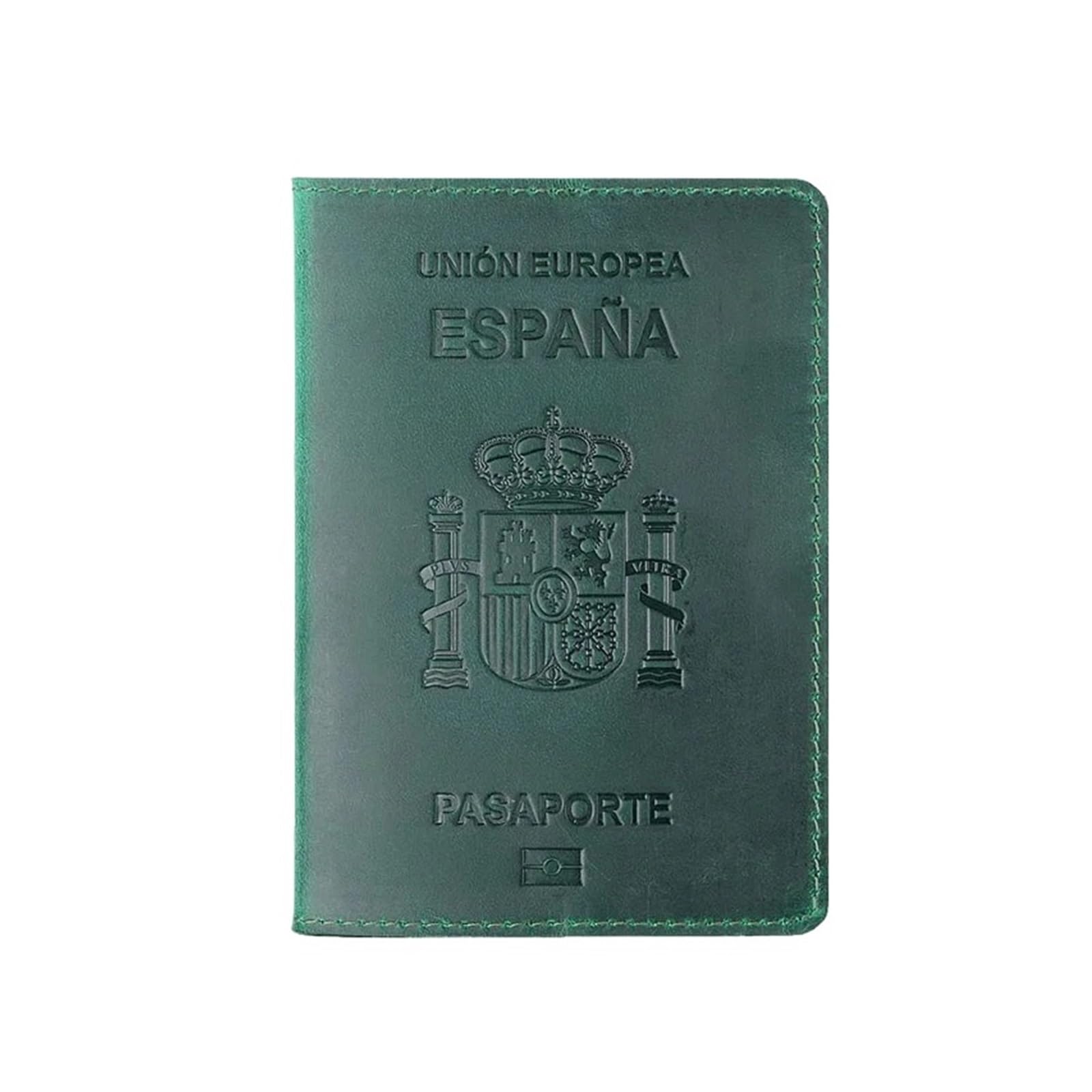 Custodia for passaporto 1 pezzo: pelle, portafoglio da viaggio d'affari, passaporto Funda unisex(Army green)
