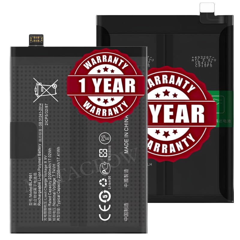 Image of Original BLP861 Battery Compatible for OnePlus Nord 2 5G - (4500mAh) - 1 Year Warranty BC460