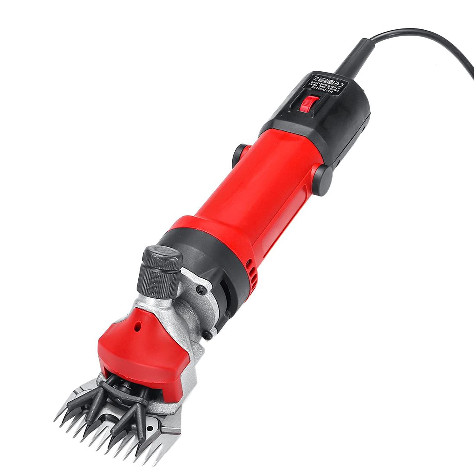 wz Máquina Esquiladora de 1200W 6 velocidades 13 Dientes, Trasquilador Eléctrica para Oveja Cabras, Tijeras Profesionales para esquila de ovejas con Estuche de Aseo CE