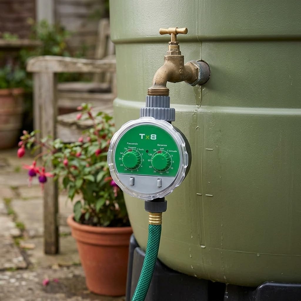 Suinga. Programmatore di irrigazione rubinetto senza pressione Tx8 Pressione di lavoro: 0-5 bar Frequenza di irrigazione da 1 h a 7 giorni Durata irrigazione: da 1 a 120 minuti