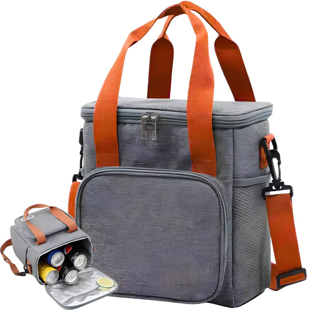 Bolsa Térmica Lancheira Masculina Feminina Com Alça de Ombro para Marmita - Trabalho,