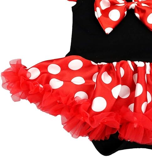 Miniatura 4 de REXREII Disfraces de Halloween para bebé, disfraz de princesa de cumpleaños, vestido tutú, fiesta de Navidad, trajes elegantes con diadema y zapatos