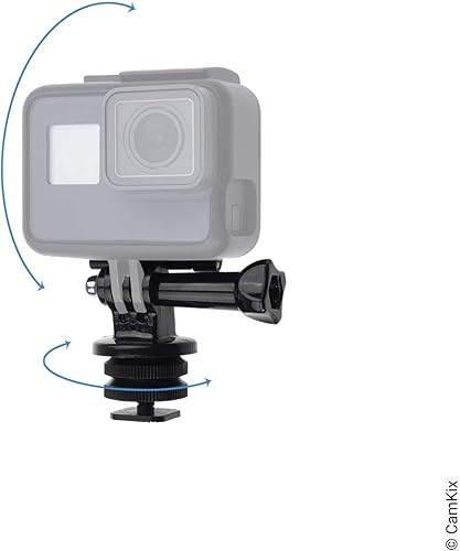 Miniatura 8 de CamKix Kit adaptador de montaje de zapata caliente compatible con teléfono, cámara de acción para el montaje flash de tu cámara DSLR - Graba tu