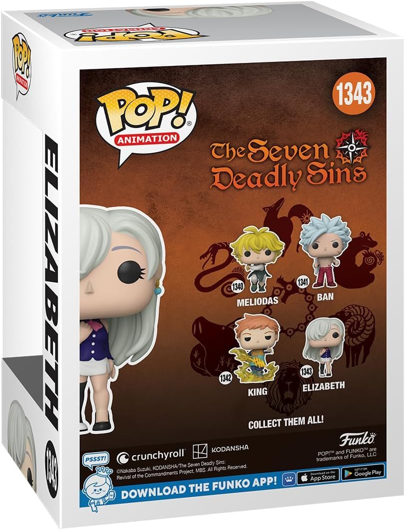 Amazon.com: POP Anime: Seven Deadly Sins - Elizabeth Funko Vinyl 