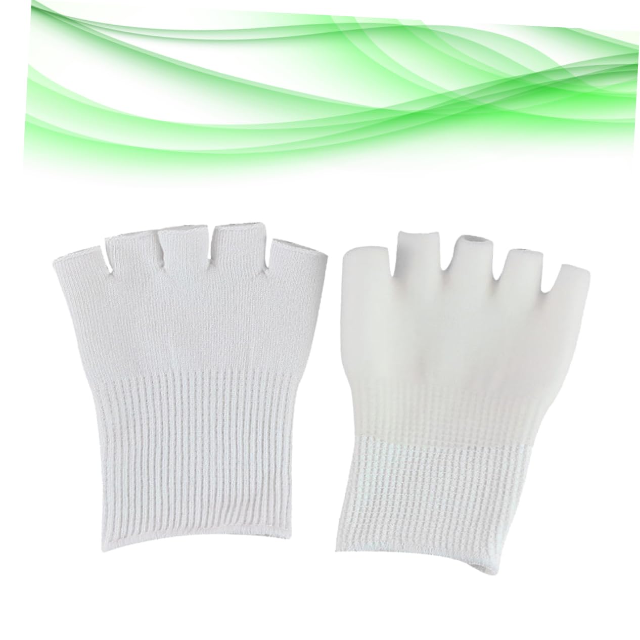 MUSISALY 1 Pair Gel Socks Moisturizing Socks Foot Spa Socks Five Finger Socks Dry Cracked Heels Socks Big Toe Separators Gel Toe Protector Open Toe Socks Foot Care Supplies White