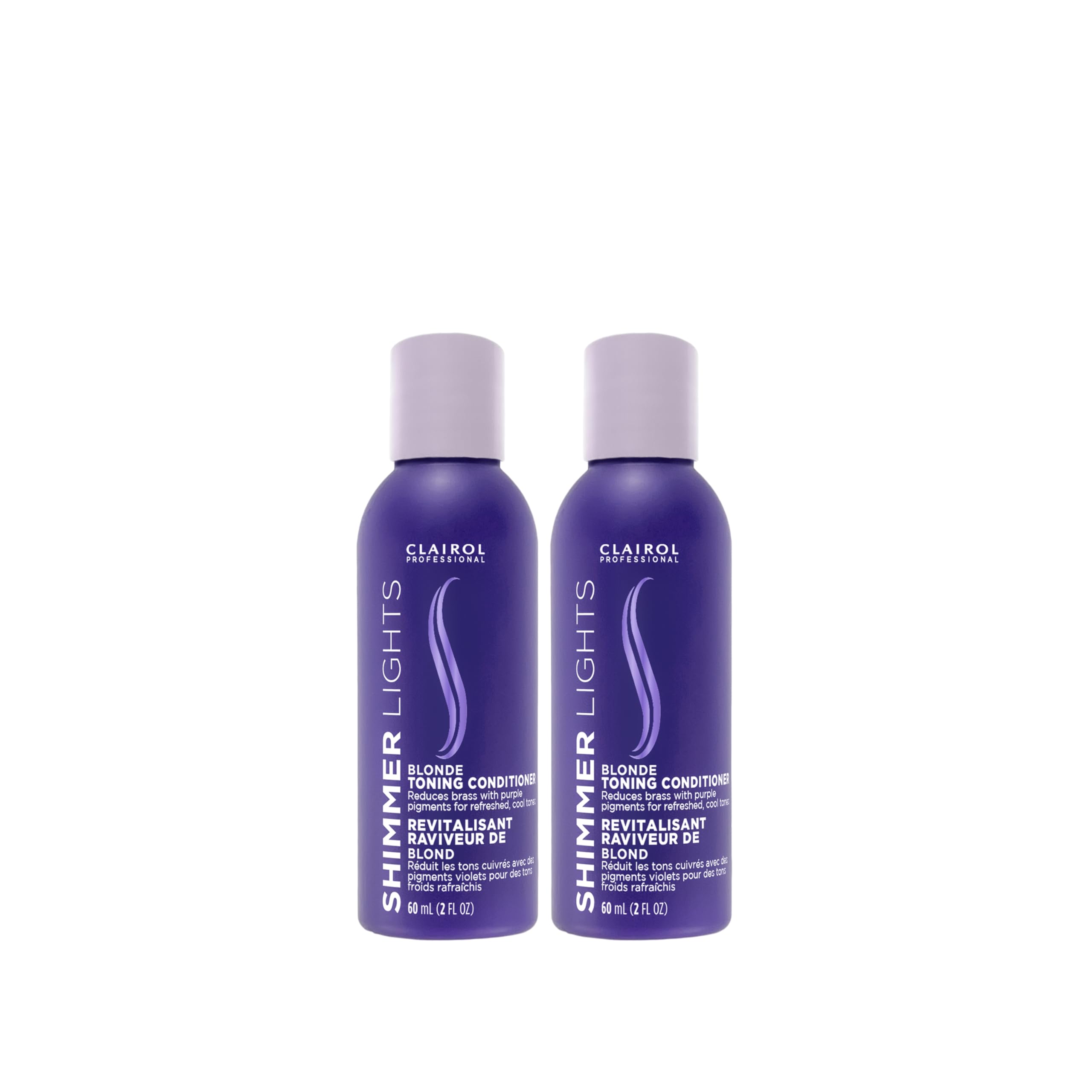 Clairol Professional Shimmer Lights Purple Conditioner | Neutralizes Brass & Yellow Tones | For Blonde, Silver, Gray & Highlighted Hair
