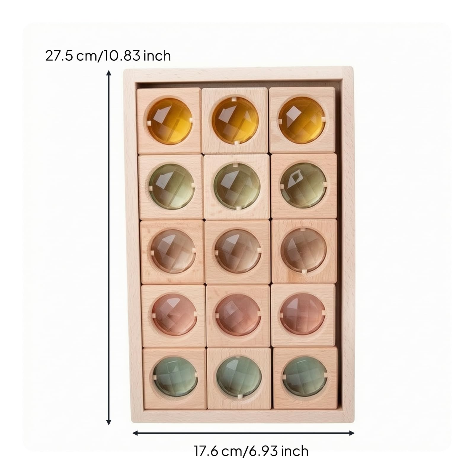 15 Piezas Bloque con Piedras Preciosas