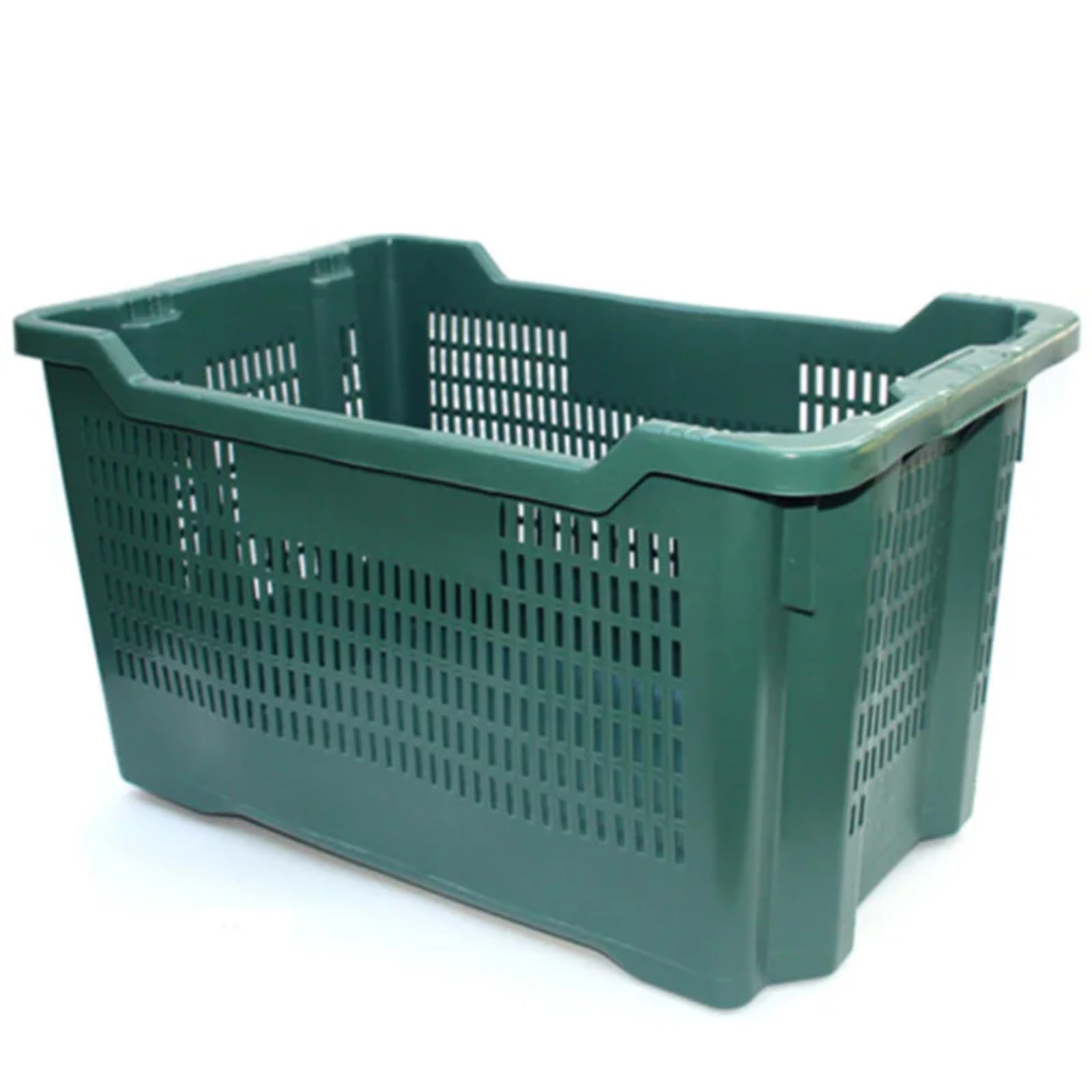 EffeDecor Cassetta in PVC Forata Sovrapponibile ed Inseribile Impilabile per Alimenti Ideale per Raccolta Frutti Vendemmia Olive Prodotti in Agricoltura 52x36x31 cm (5)