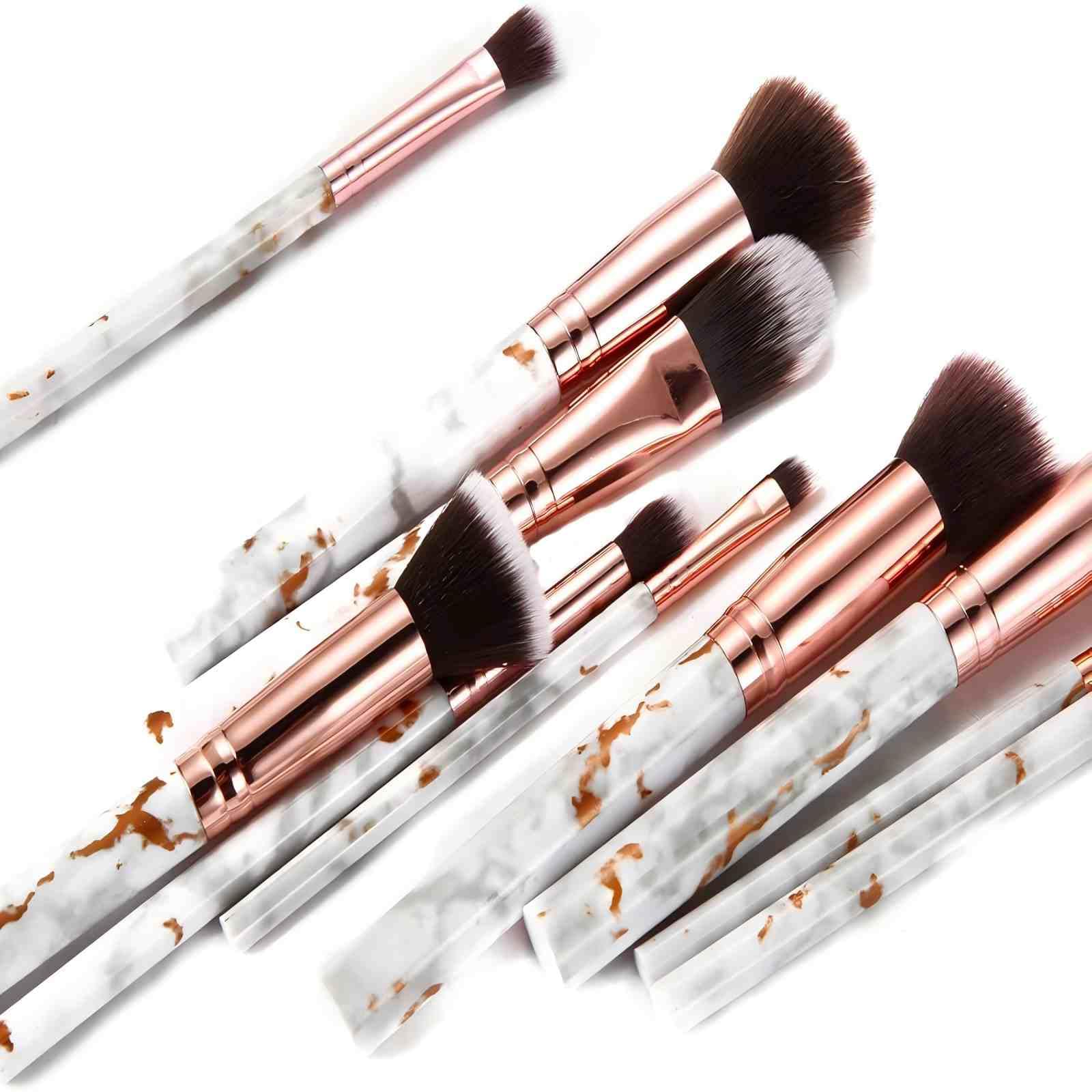 Pennelli Make Up DUAIU 16 Pezzi Set Di pennelli Trucco Fondotinta Cipria Crème Liquido Professionali Pennelli Per Volto Ombretti e Sopracciglio Adatto Per Liquidi, Creme, Polveri, ecc.