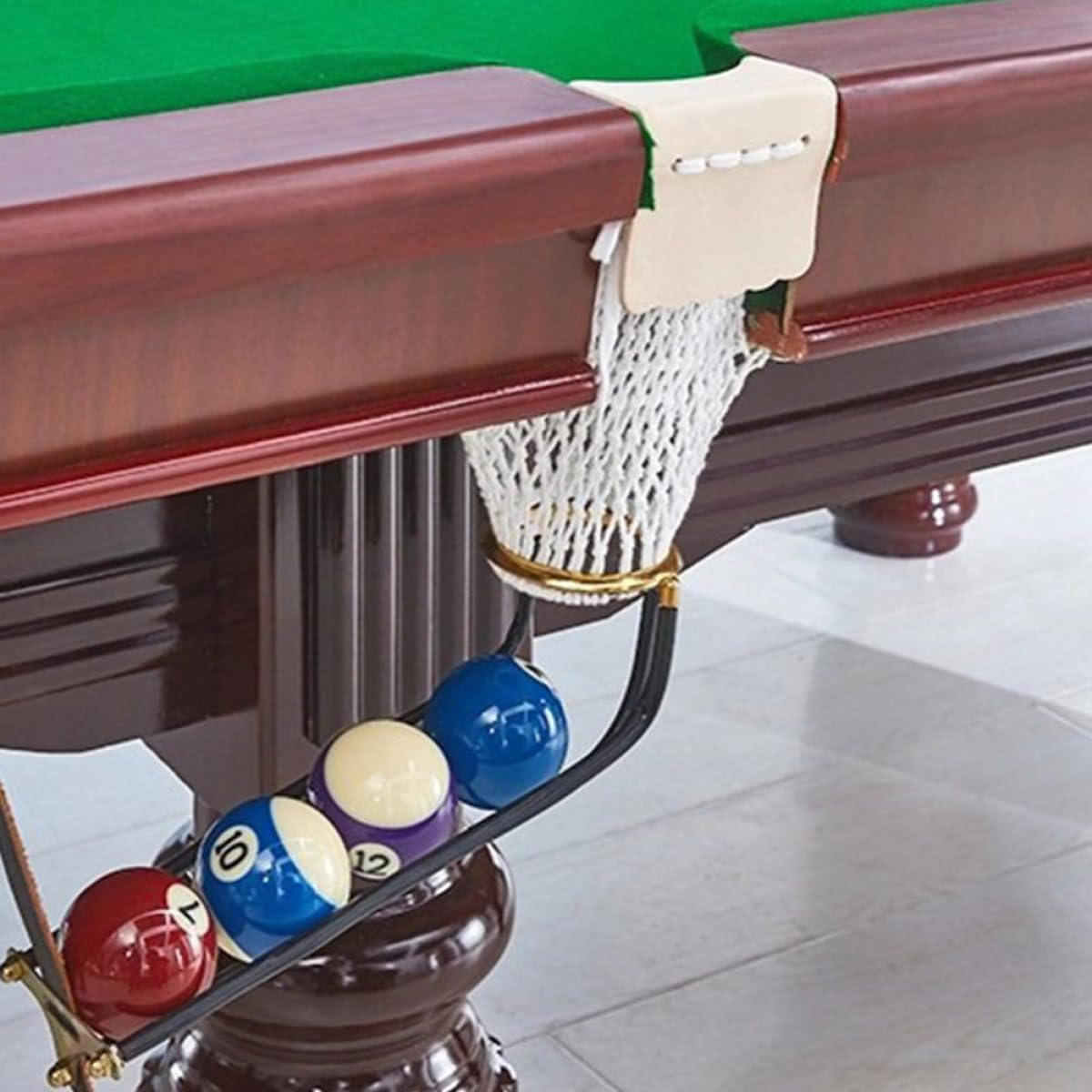 Billiard Table Pockets Pool Table Side Pockets Sturdy Nylon Net Basket for American Accessories for Snooker and Billiards